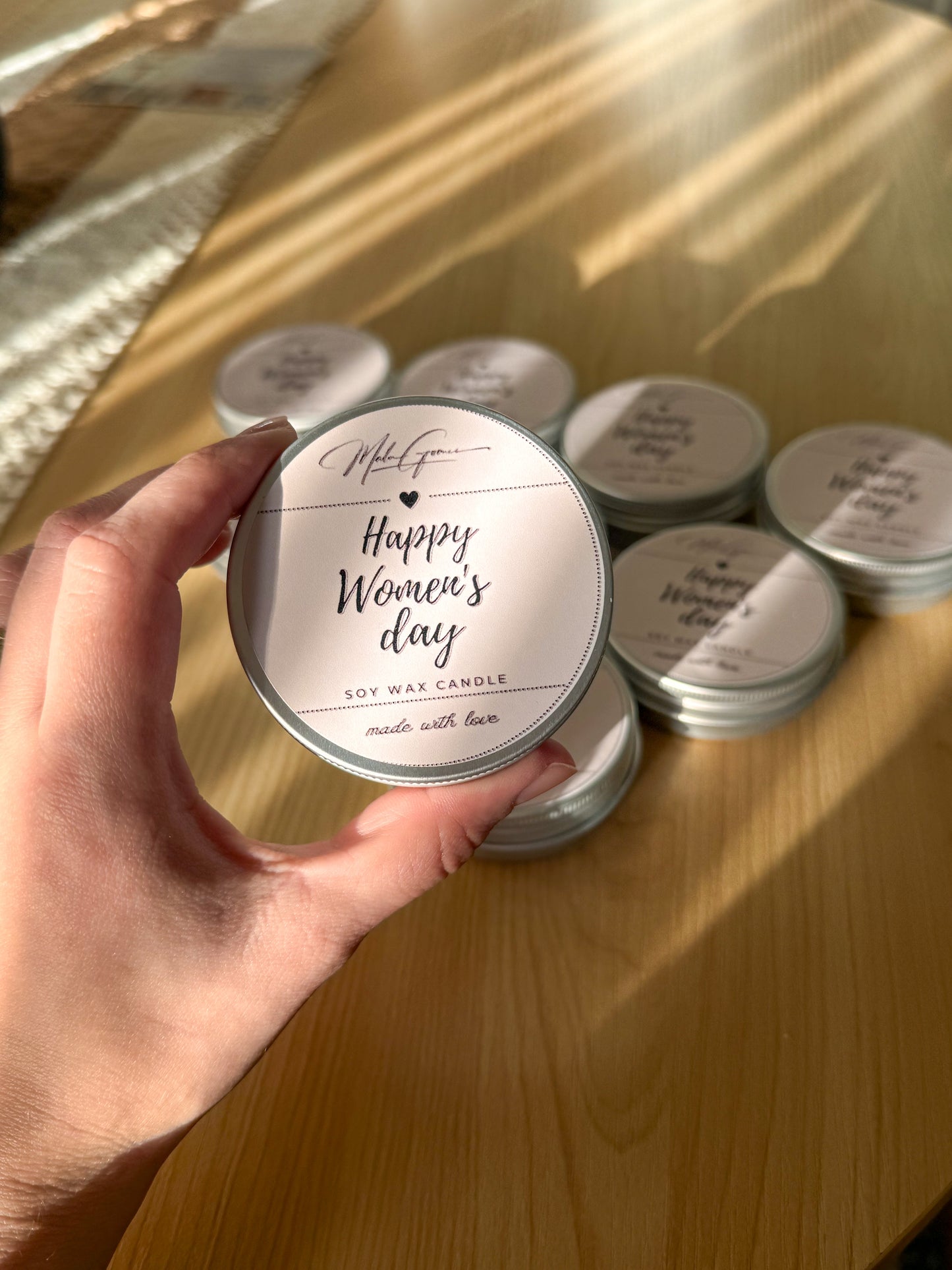 Tin candle customizable 1.7oz