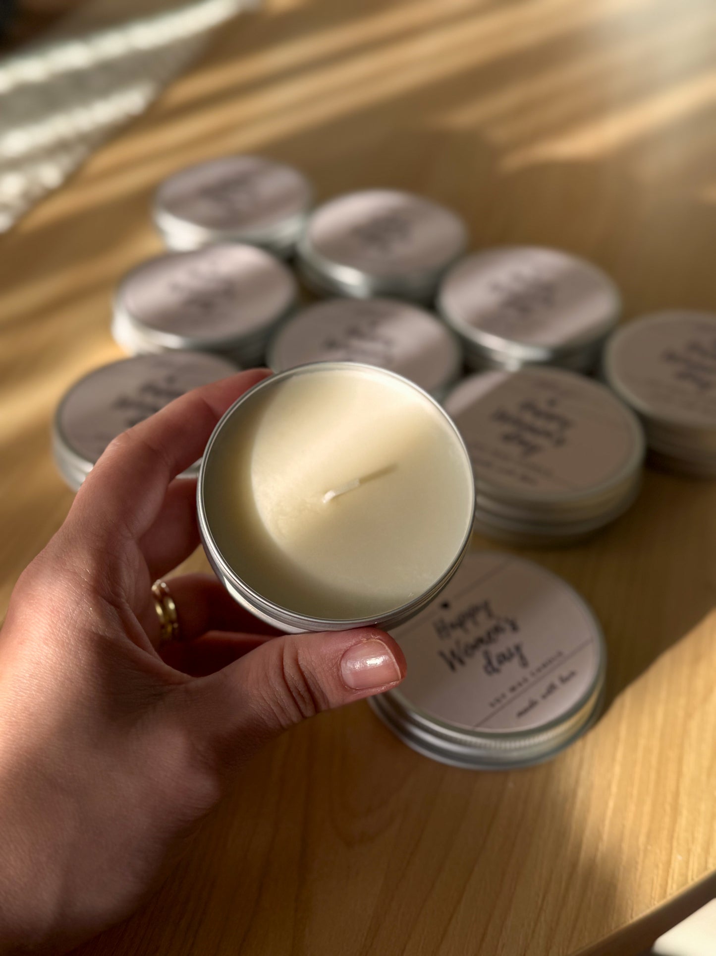 Tin candle customizable 1.7oz