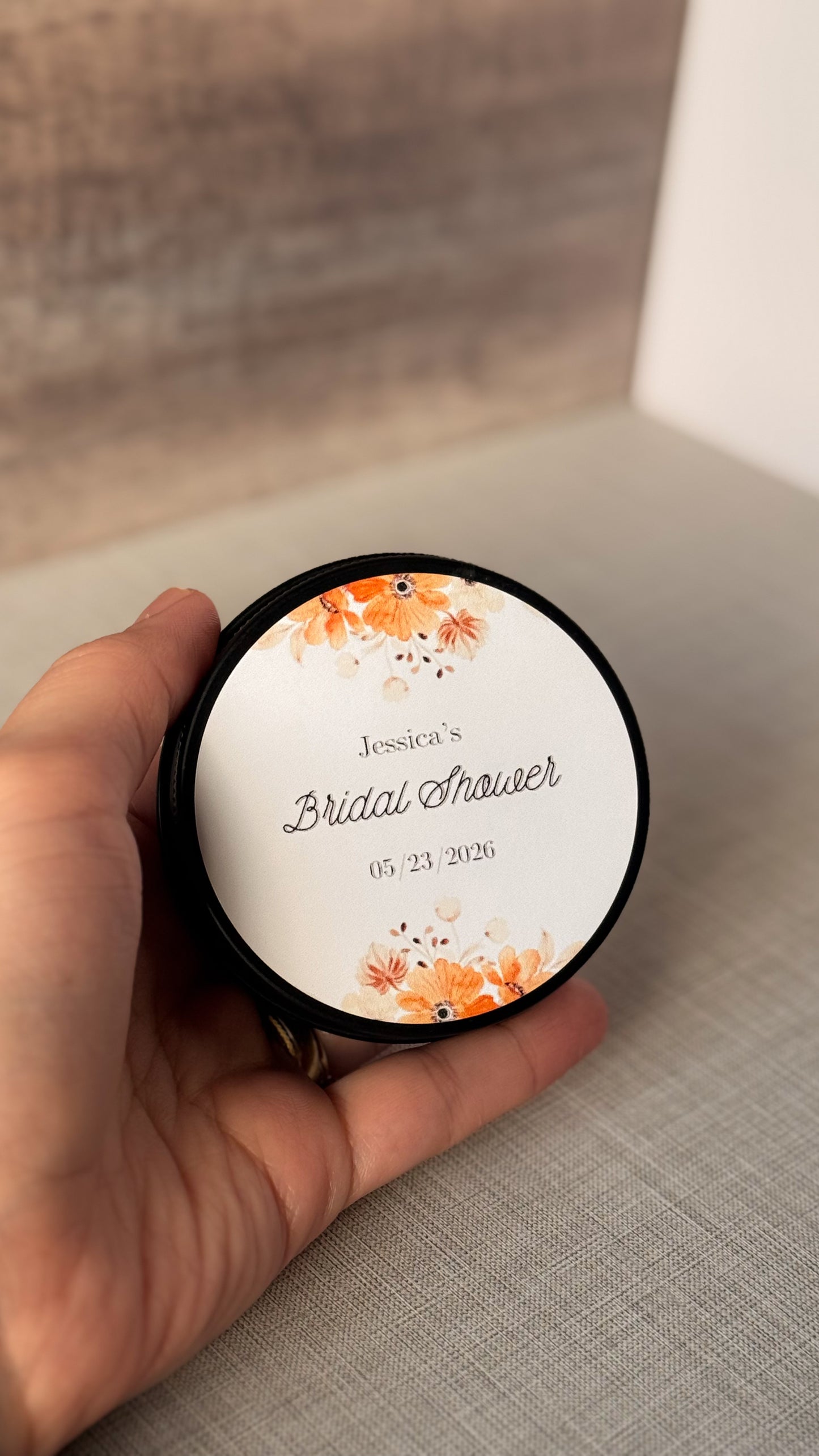Tin candle customizable 1.7oz